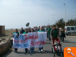 "La Mar també es Almassora", marcha reivindicativa de la Asociación de Vecinos Playa de Almazora